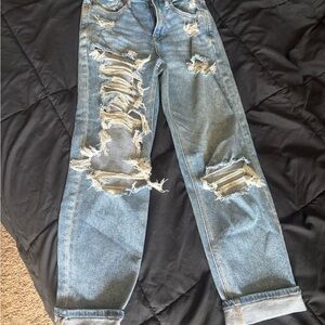 Distressed Blue Jeans for Women